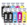 10 Pack Genuine Epson T522 Ink Bottle Set (4BK,2C,2M,2Y)