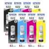 8 Pack Genuine Epson T522 Ink Bottle Set (2BK,2C,2M,2Y)