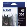 1 x Genuine Epson 302 Black Ink Cartridge Standard Yield