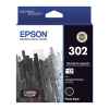 1 x Genuine Epson 302 Photo Black Ink Cartridge Standard Yield