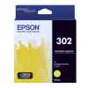 1 x Genuine Epson 302 Yellow Ink Cartridge Standard Yield