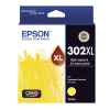 1 x Genuine Epson 302XL Yellow Ink Cartridge High Yield