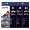 3 x Genuine Epson 202XL Black Ink Cartridge High Yield