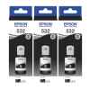 3 x Genuine Epson T532 Black Ink Bottle