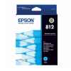 1 x Genuine Epson 812 Cyan Ink Cartridge Standard Yield