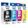 4 Pack Genuine Epson T542 Ink Bottle Set (1BK,1C,1M,1Y)