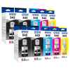 10 Pack Genuine Epson T542 Ink Bottle Set (4BK,2C,2M,2Y)