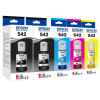 5 Pack Genuine Epson T542 Ink Bottle Set (2BK,1C,1M,1Y)