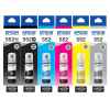 6 Pack Genuine Epson T552 Ink Bottle Set (1BK,1PBK,1C,1M,1Y,1GY) 