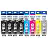 8 Pack Genuine Epson T552 Ink Bottle Set (3BK,1PBK,1C,1M,1Y,1GY) 