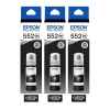 3 x Genuine Epson T552 Black Ink Bottle 