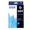 1 x Genuine Epson 604 Cyan Ink Cartridge Standard Yield