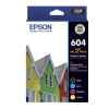 1 x Genuine Epson 604 4 Colour BCMY Ink Cartridge Value Pack Standard Yield