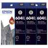 3 x Genuine Epson 604XL Black Ink Cartridge High Yield