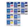 10 Pack Genuine Epson T1401 T1402 T1403 T1404 140 Ink Cartridge Set (4BK,2C,2M,2Y) Extra High Yield