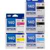 5 Pack Genuine Epson T1401 T1402 T1403 T1404 140 Ink Cartridge Set (2BK,1C,1M,1Y) Extra High Yield