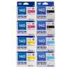 8 Pack Genuine Epson T1401 T1402 T1403 T1404 140 Ink Cartridge Set (2BK,2C,2M,2Y) Extra High Yield