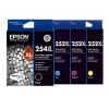 4 Pack Genuine Epson 254XL & 252XL Ink Cartridge Set (1BK,1C,1M,1Y) Extra High Yield