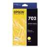 1 x Genuine Epson 702 Yellow Ink Cartridge Standard Yield