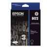 1 x Genuine Epson 802 Black Ink Cartridge Standard Yield