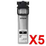 5 x Genuine Epson T12H Black Ink Pack Standard Yield