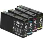 4 Pack Compatible Epson 788XXL Ink Cartridge Set (1B,1C,1M,1Y) High Yield