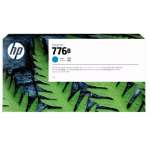 1 x Genuine HP 776B Cyan Ink Cartridge 1XB15A