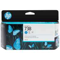 1 x Genuine HP 738 Cyan Ink Cartridge 498N5A