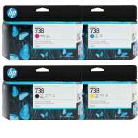 HP 738B 738 (498P2A, 498N5A - 498N7A) Ink Cartridges