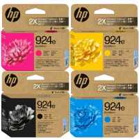 4 Pack Genuine HP 924e EvoMore Ink Cartridge Set (1BK,1C,1M,1Y) 4K0V0NA 4K0V7NA 4K0V8NA 4K0V9NA