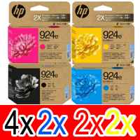 10 Pack Genuine HP 924e EvoMore Ink Cartridge Set (4BK,2C,2M,2Y) 4K0V0NA 4K0V7NA 4K0V8NA 4K0V9NA