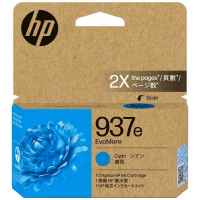 1 x Genuine HP 937e EvoMore Cyan Ink Cartridge 4S6W6NA