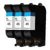 3 x Compatible HP 45 Black Ink Cartridge 51645AA