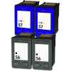 4 Pack Compatible HP 56 & 57 Black & Colour Ink Cartridge Set (2BK,2C) C6656AA C6657AA