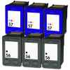 6 Pack Compatible HP 56 & 57 Black & Colour Ink Cartridge Set (3BK,3C) C6656AA C6657AA