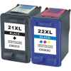 2 Pack Compatible HP 21XL & 22XL Black & Colour Ink Cartridge Set C9351CA C9352CA