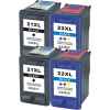 4 Pack Compatible HP 21XL & 22XL Black & Colour Ink Cartridge Set (2BK,2C) C9351CA C9352CA