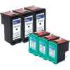 6 Pack Compatible HP 74XL & 75XL Black & Colour Ink Cartridge Set (3BK,3C) CB336WA CB338WA