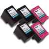 5 Pack Compatible HP 60XL Black & Colour Ink Cartridge Set (3BK,2C) CC641WA CC644WA