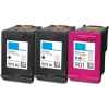 3 Pack Compatible HP 901XL Black & 901 Colour Ink Cartridge Set (2BK,1C) CC654AA CC656AA