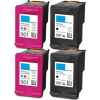 4 Pack Compatible HP 901XL Black & 901 Colour Ink Cartridge Set (2BK,2C) CC654AA CC656AA