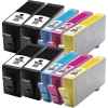 10 Pack Compatible HP 920XL Ink Cartridge Set (4BK,2C,2M,2Y) CD975AA CD972AA CD973AA CD974AA