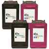 4 Pack Compatible HP 61XL Black & Colour Ink Cartridge Set (2BK,2C) CH563WA CH564WA