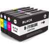 4 Pack Compatible HP 711 Ink Cartridge Set (1BK,1C,1M,1Y) CZ130A CZ131A CZ132A CZ133A