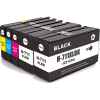 5 Pack Compatible HP 711 Ink Cartridge Set (2BK,1C,1M,1Y) CZ133A CZ130A CZ131A CZ132A