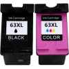 2 Pack Compatible HP 63XL Black & Colour Ink Cartridge Set F6U64AA F6U63AA