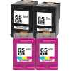 4 Pack Compatible HP 65XL Black & Colour Ink Cartridge Set (2BK,2C) N9K04AA N9K03AA