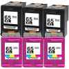 6 Pack Compatible HP 65XL Black & Colour Ink Cartridge Set (3BK,3C) N9K04AA N9K03AA