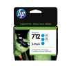 1 x Genuine HP 712 Cyan 3-Pack Ink Cartridge 3ED77A