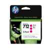 1 x Genuine HP 712 Magenta 3-Pack Ink Cartridge 3ED78A